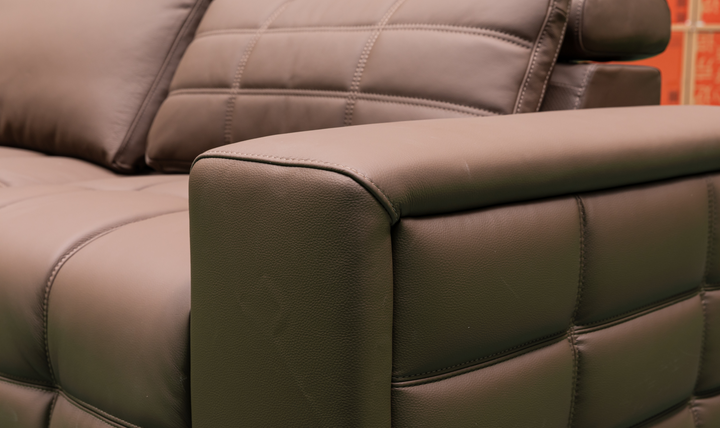 Klaussner Serenity 3-seater Brown Leather Power Reclining Sofa