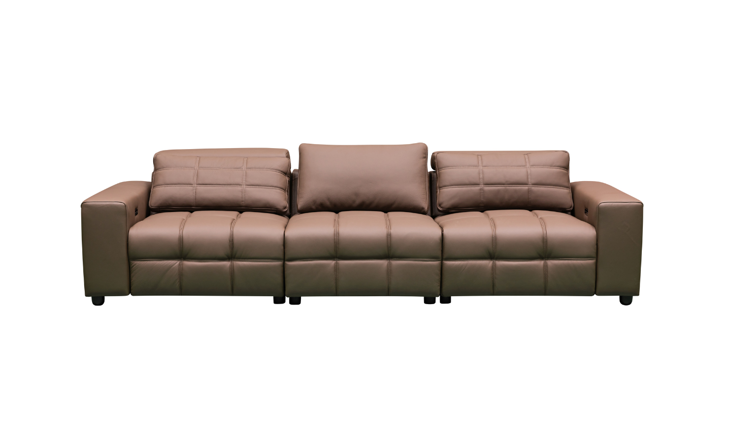 Klaussner Serenity 3-seater Brown Leather Power Reclining Sofa