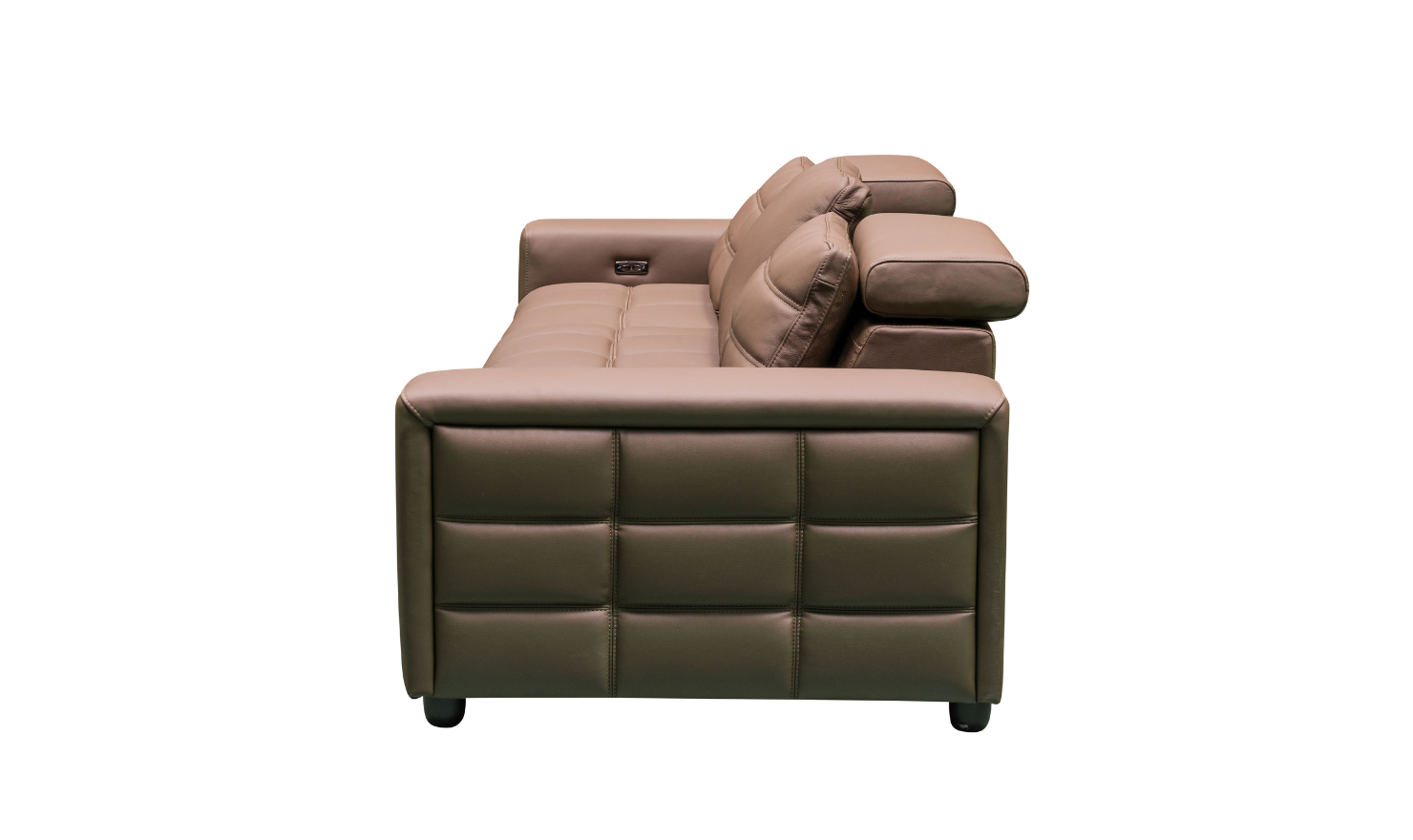 Klaussner Serenity 3-seater Brown Leather Power Reclining Sofa