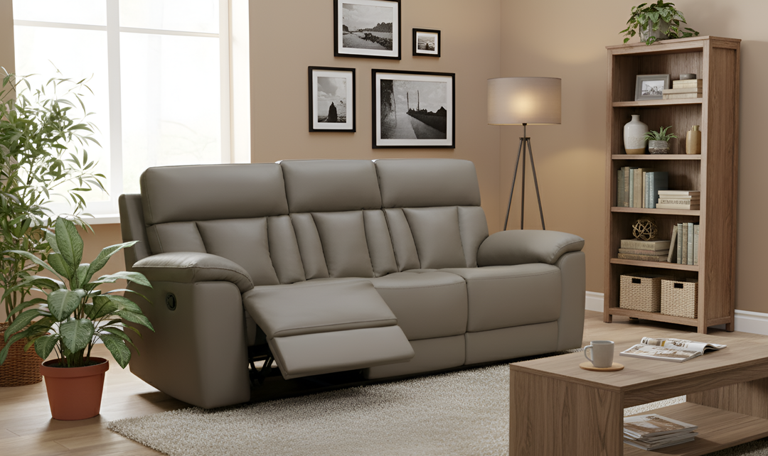 Klaussner Siena Manual Reclining Living Room Set (Sofa + Loveseat) - Jennifer Furniture