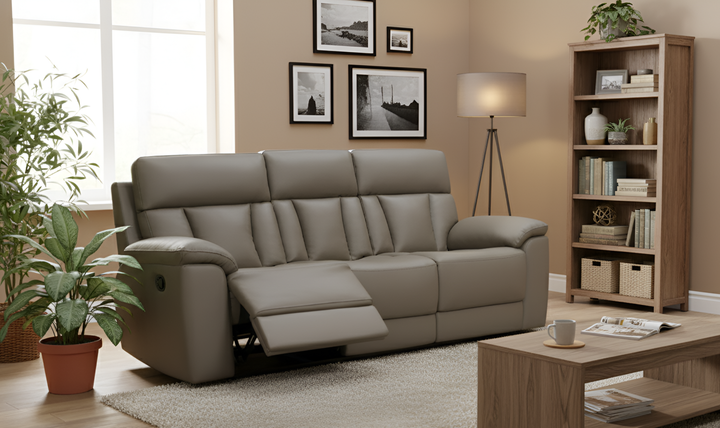 Klaussner Siena Manual Reclining Living Room Set (Sofa + Loveseat) - Jennifer Furniture