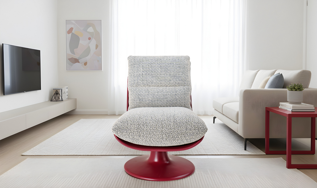 Klaussner Signoria Light Gray Lounge Chair