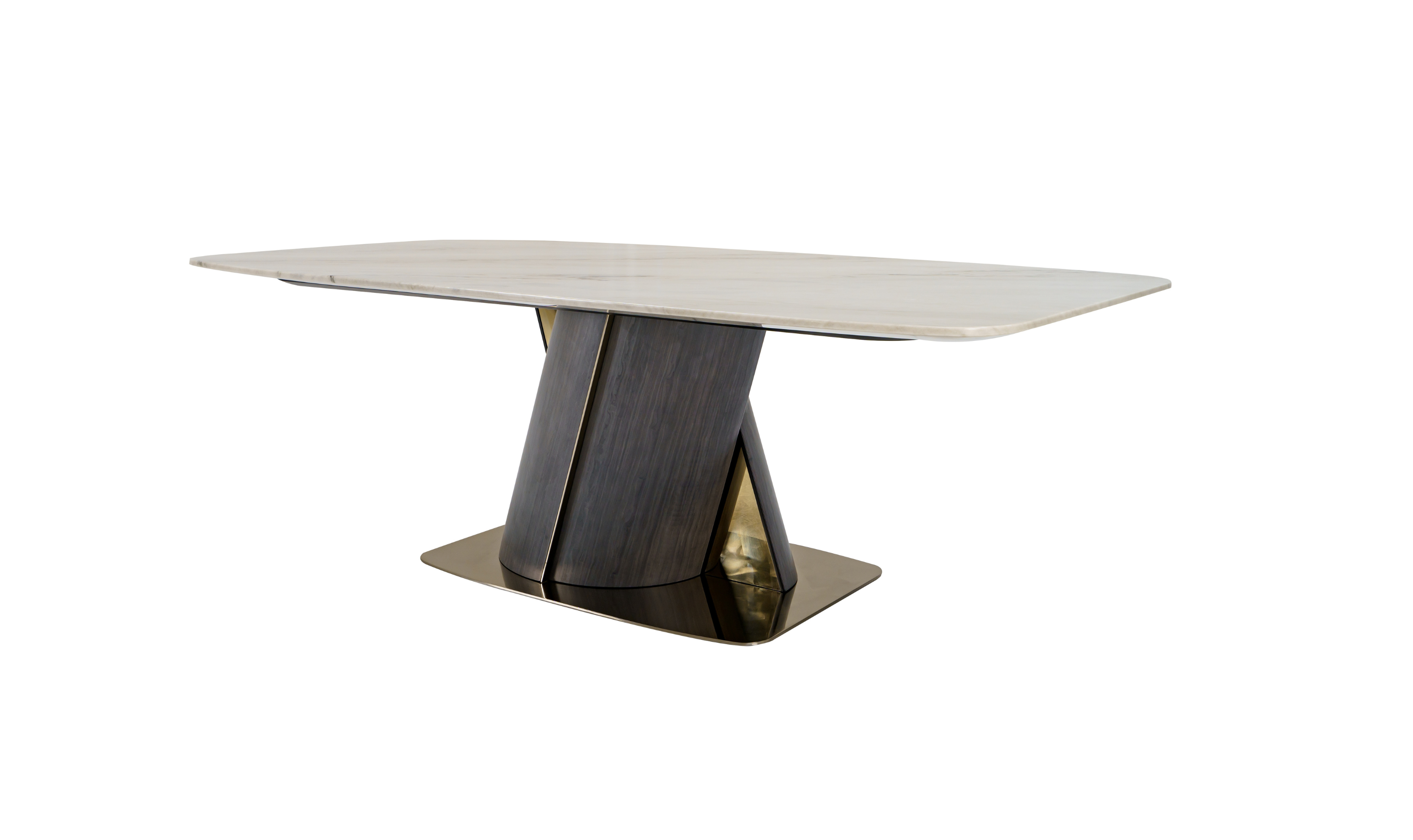 Klaussner Soriso Dining Table with Beige Marble Finish