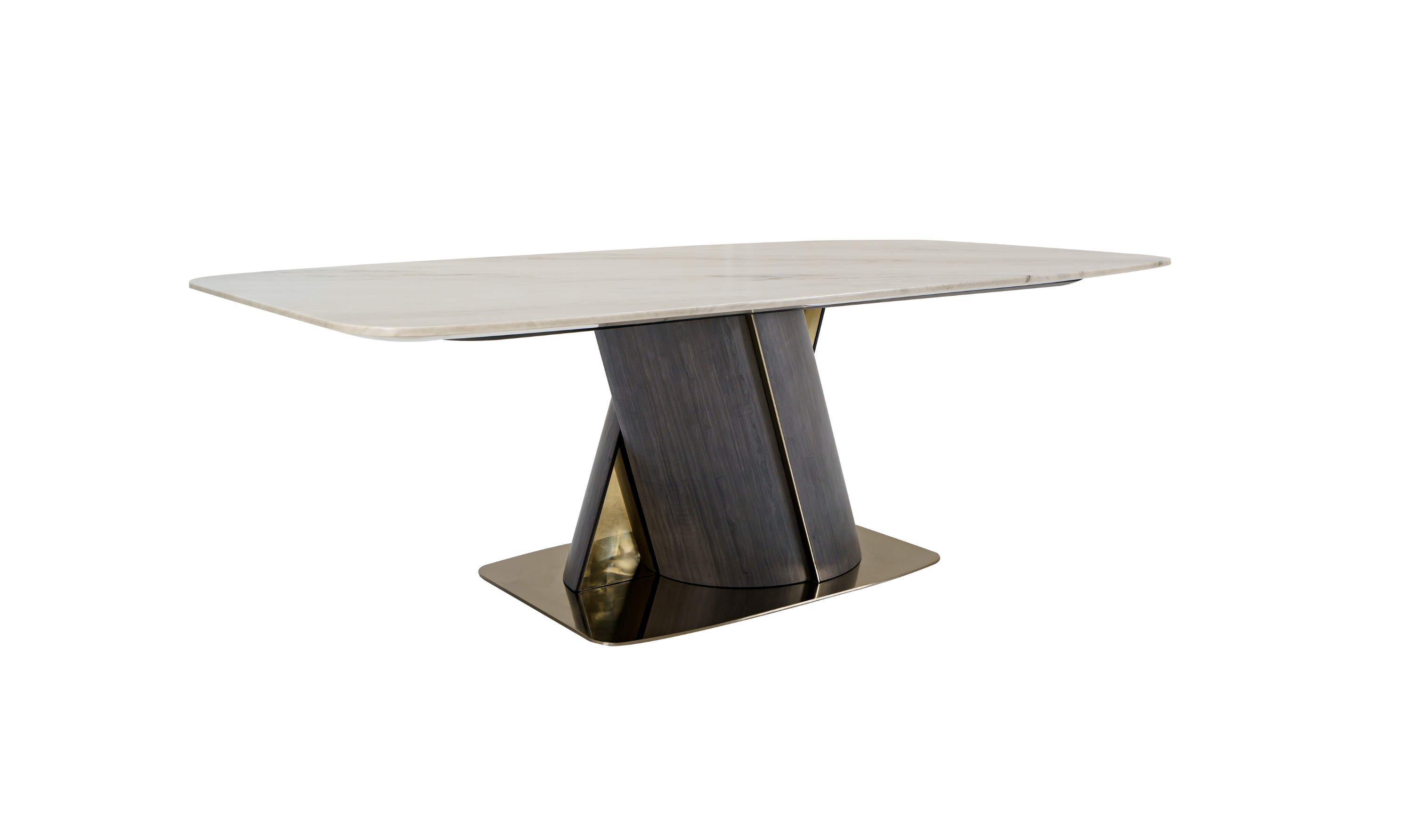 Klaussner Soriso Dining Table with Beige Marble Finish