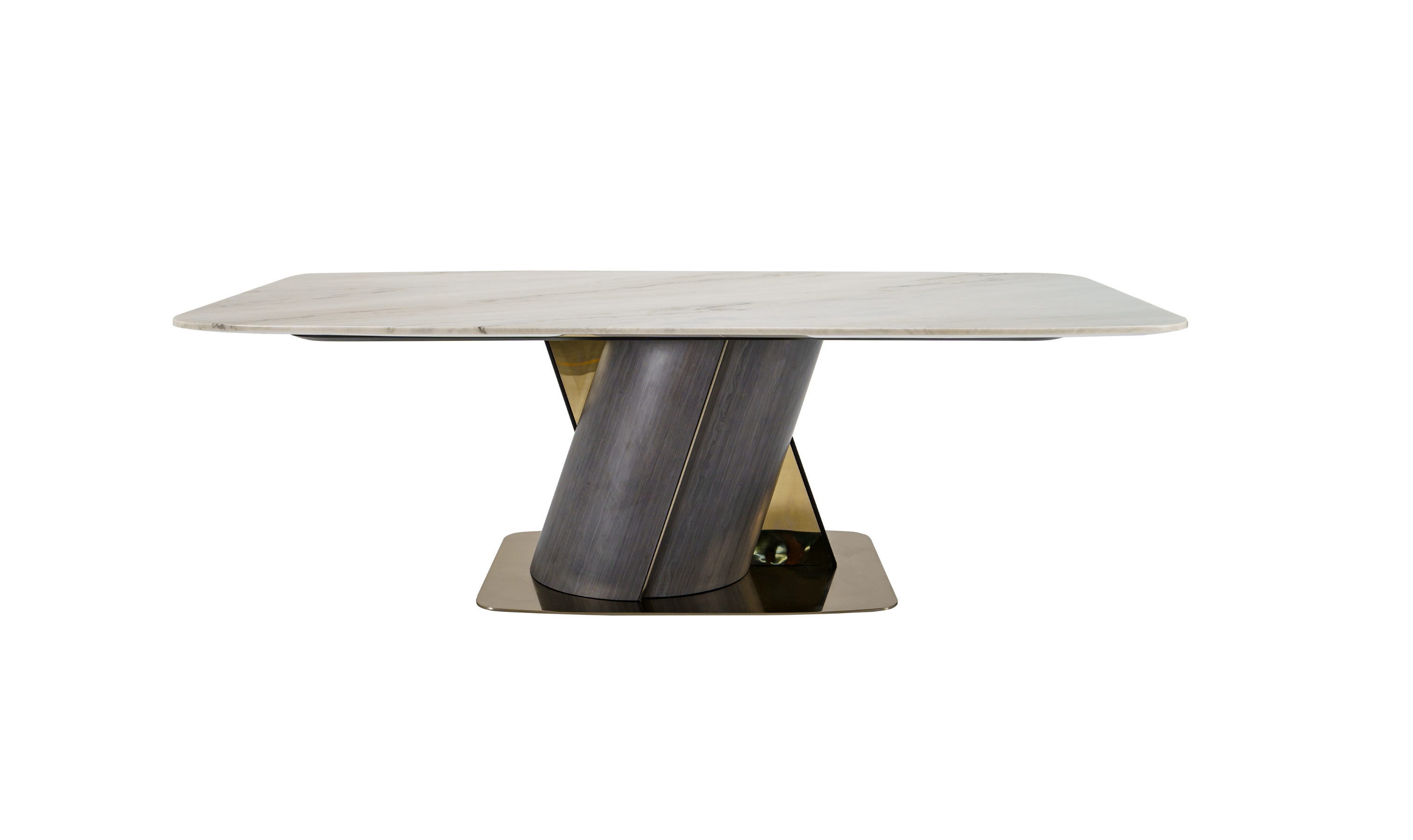 Klaussner Soriso Dining Table with Beige Marble Finish