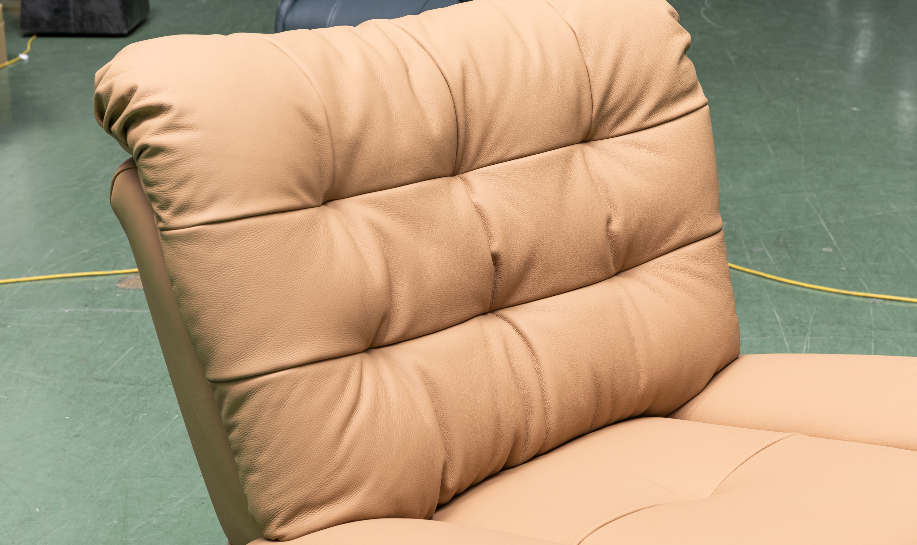 Klaussner Stella Swivel Glider Leather Manual Recliner with Cushion Arms-Jennifer Furniture