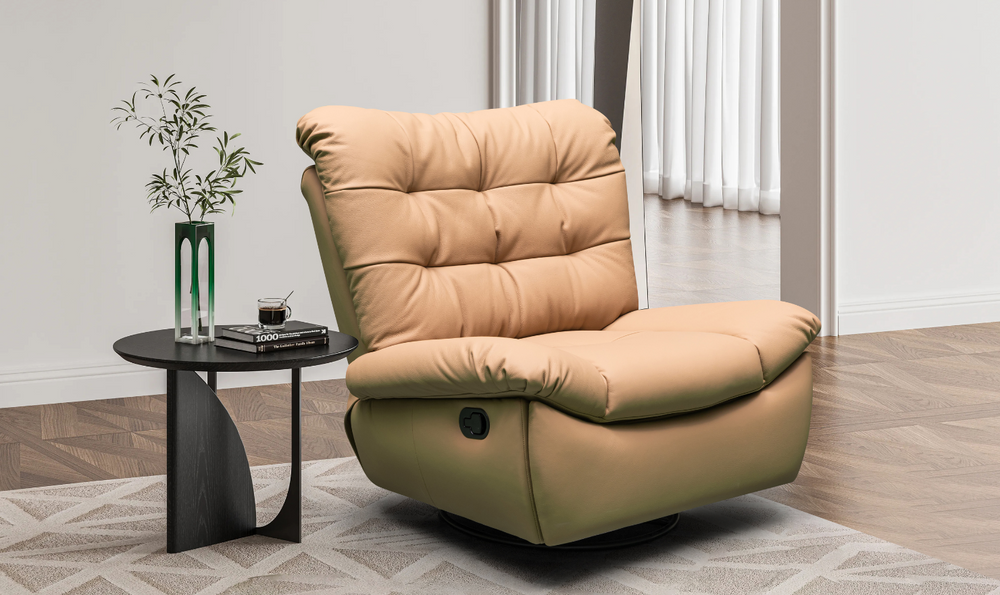 Klaussner Stella Swivel Glider Manual Recliner  W/O phone holder