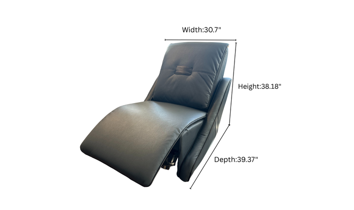 Klaussner Stellore PWR recliner chair with swivel and rocking chair-Jennifer Furniture
