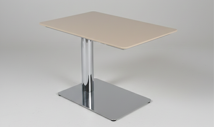 Klaussner Stile Beige Marble Side Table-Jennifer Furniture