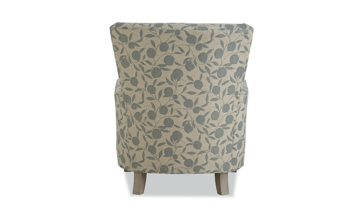 Klaussner Templeton Fabric Accent Chair with Transitional Track Arm - Jennifer Furniture