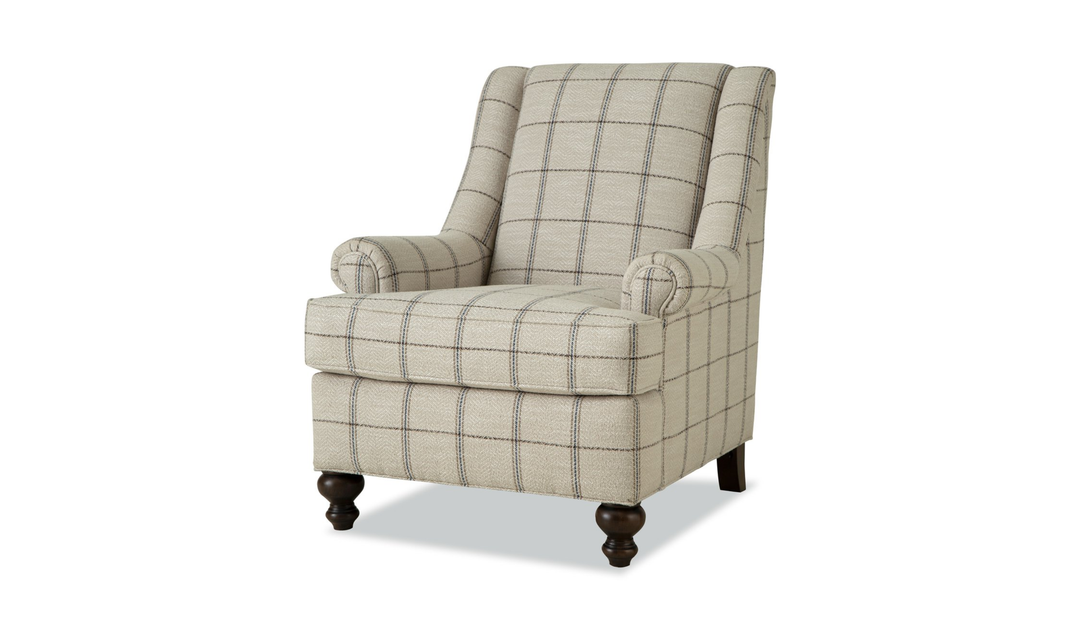 Klaussner Templeton Fabric Traditional Accent Chair With Wingback Design - Jennifer Furniture