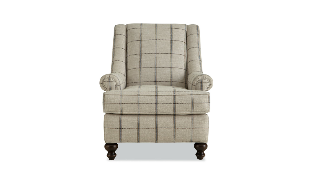 Klaussner Templeton Fabric Traditional Accent Chair With Wingback Design - Jennifer Furniture