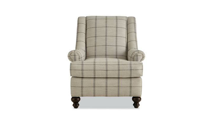 Klaussner Templeton Fabric Traditional Accent Chair With Wingback Design - Jennifer Furniture