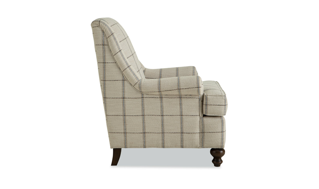 Klaussner Templeton Fabric Traditional Accent Chair With Wingback Design - Jennifer Furniture