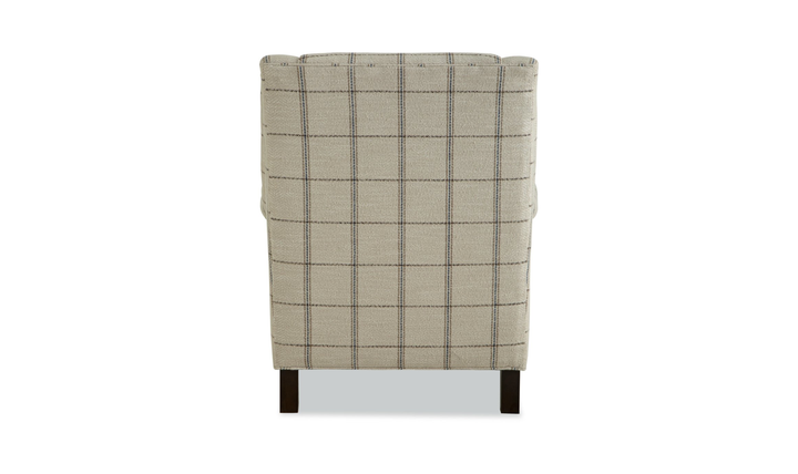 Klaussner Templeton Fabric Traditional Accent Chair With Wingback Design