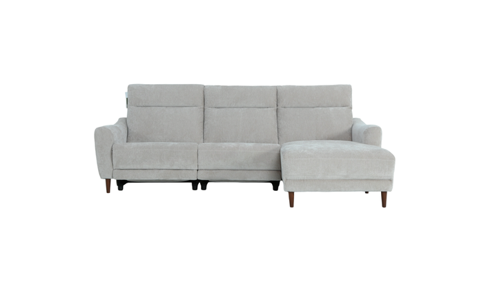 Klaussner Timberly Fabric Power Recliner Sectional Sofa with Chaise-Jennifer Furniture
