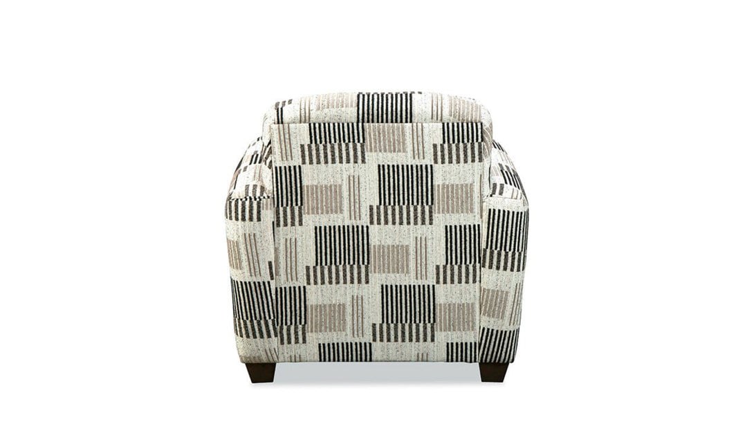 Klaussner Tribeca Fabric Tight Back Accent Chair with Sloping Arms-Jennifer Furniture