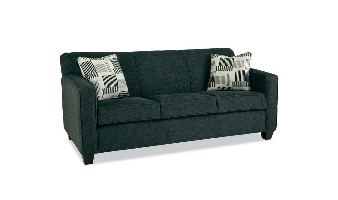 Klaussner Tribeca Fabric Tight Back Sofa with Track Arm - Jennifer Furniture