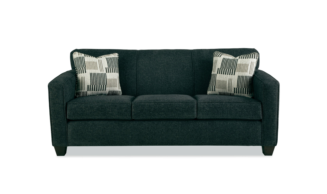 Klaussner Tribeca Fabric Tight Back Sofa with Track Arm - Jennifer Furniture