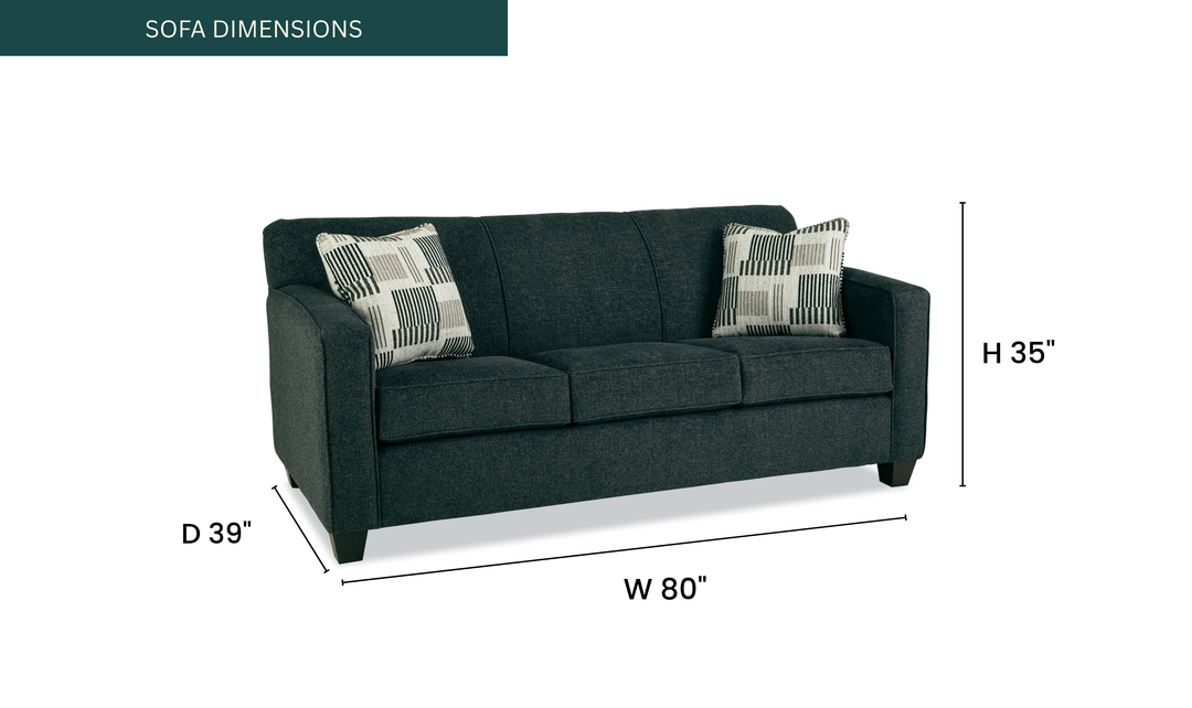 Klaussner Tribeca Fabric Tight Back Sofa with Track Arm - Jennifer Furniture