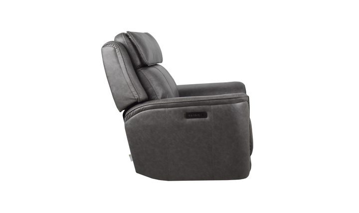 Klaussner Velari Fabric Power Reclining Loveseat with Built-in Audio System