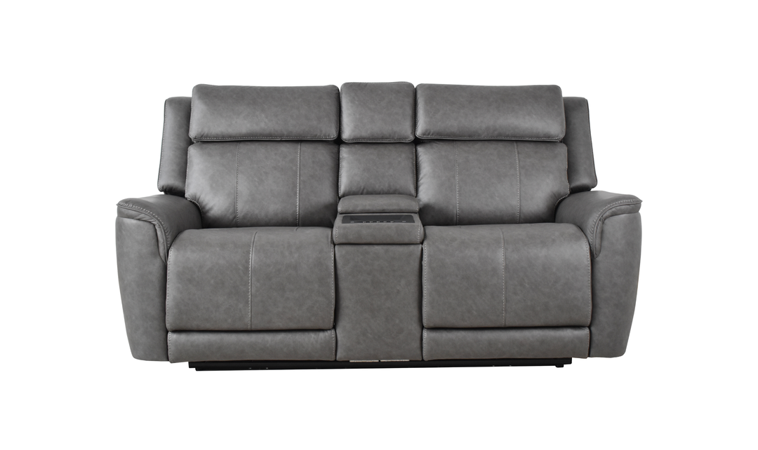 Klaussner Velari Fabric Power Reclining Loveseat with Built-in Audio System
