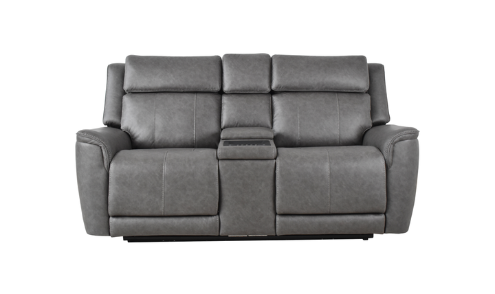Klaussner Velari Fabric Power Reclining Loveseat with Built-in Audio System