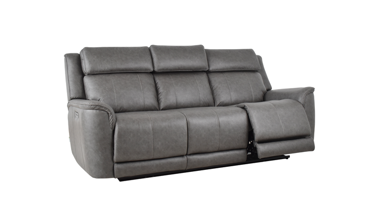 Klaussner Velari Fabric Power Reclining Sofa with Adjustable Headrest