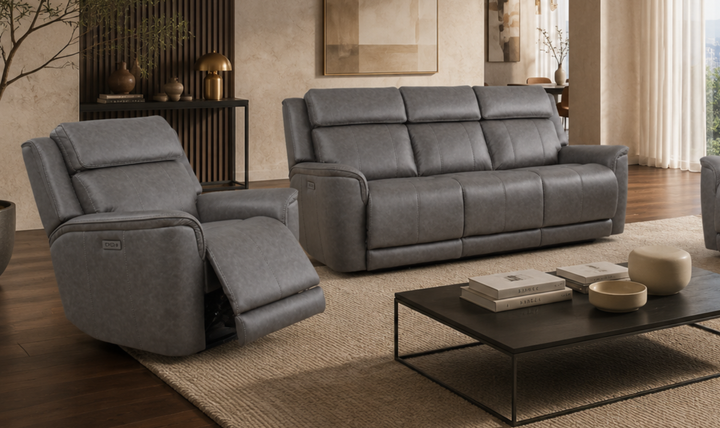 Klaussner Velari Fabric Reclining Living Room Set with USB Port