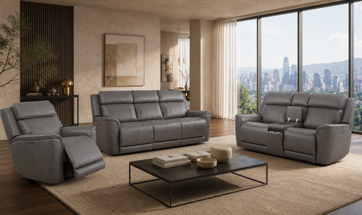 Klaussner Velari Fabric Reclining Living Room Set with USB Port