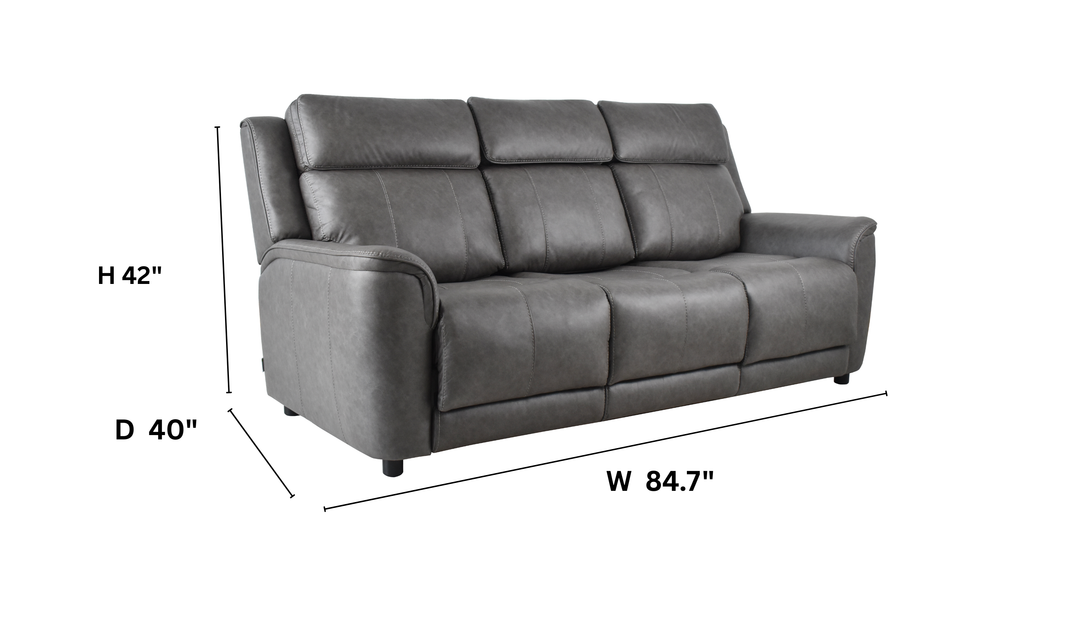 Klaussner Velari Fabric Power Reclining Loveseat with Mulitn Audio System-jennifer Furniture-Jennifer Furniture