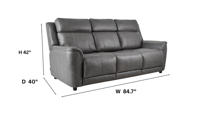 Klaussner Velari Fabric Power Reclining Loveseat with Mulitn Audio System-jennifer Furniture-Jennifer Furniture