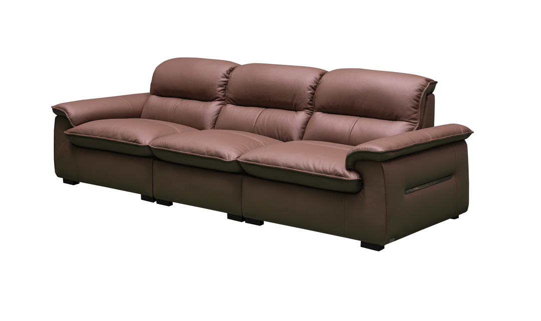 Klaussner Velisse Stationary Leather Living Room Set ( Sofa + Loveseat)