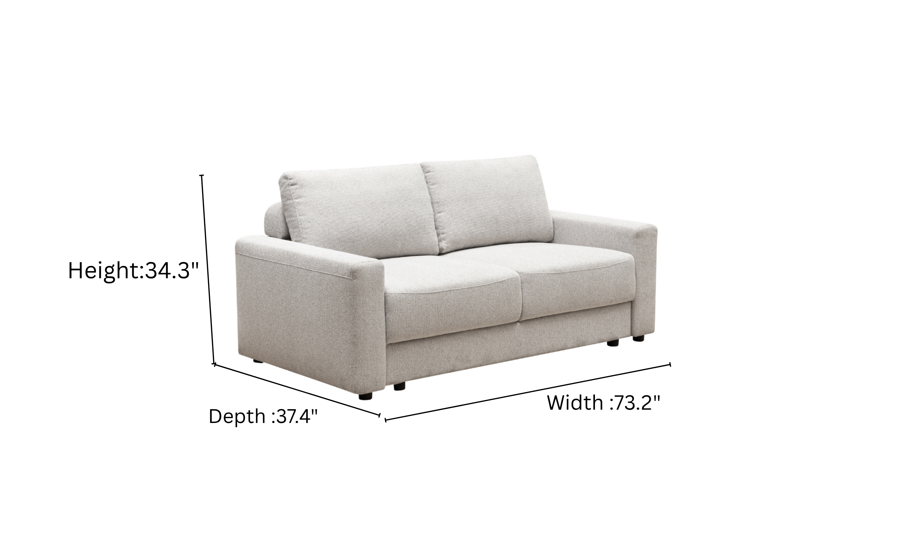 Klaussner Wigan Fabric Sleeper Sofa-Jennifer furniture