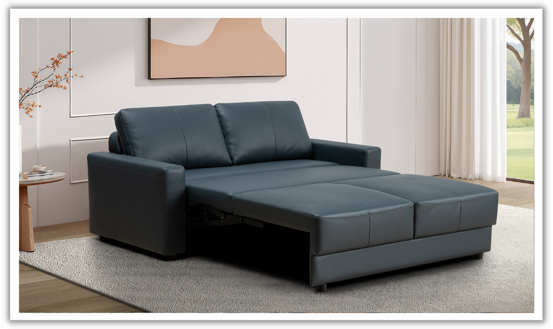 Klaussner Wigan Leather Sleeper Sofa-Jennifer Furniture