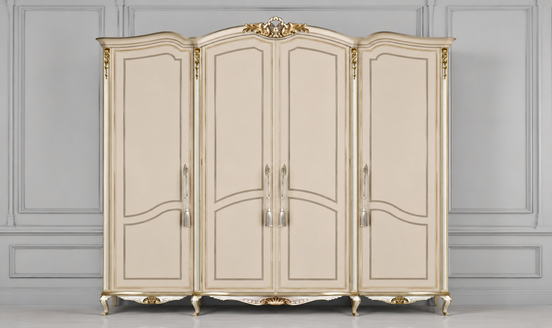 Klaussner Yasmina Traditional Luxury Wood Dresser with Ornate Carved Details-Jennifer