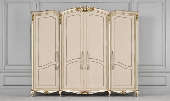 Klaussner Yasmina Traditional Luxury Wood Dresser with Ornate Carved Details-Jennifer