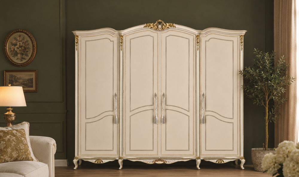 Klaussner Yasmina Traditional Luxury Wood Dresser with Ornate Carved Details-Jennifer