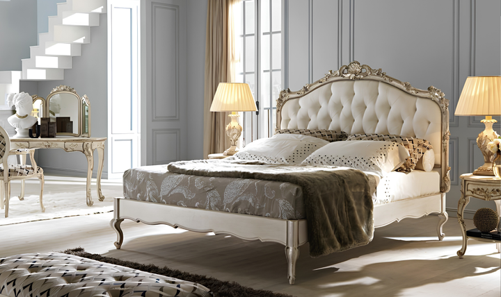 Klaussner Yasmina Traditional Luxury Wooden King Size Bed-Jennifer