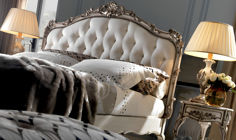 Klaussner Yasmina Traditional Luxury Wooden King Size Bed-Jennifer