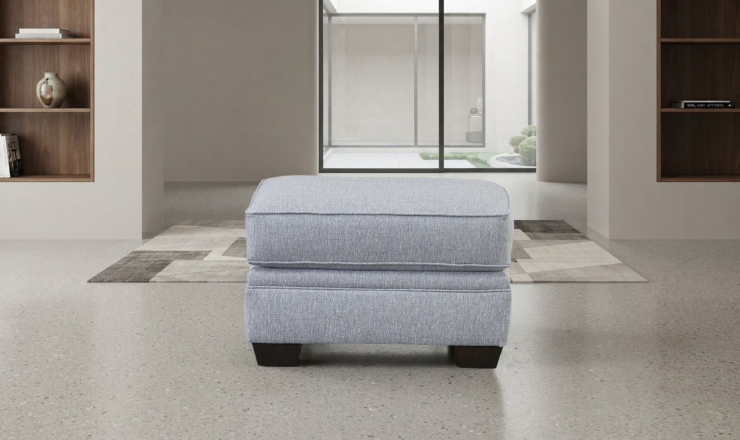 Klaussner Addison Fabric Ottoman-JenniferFurniture