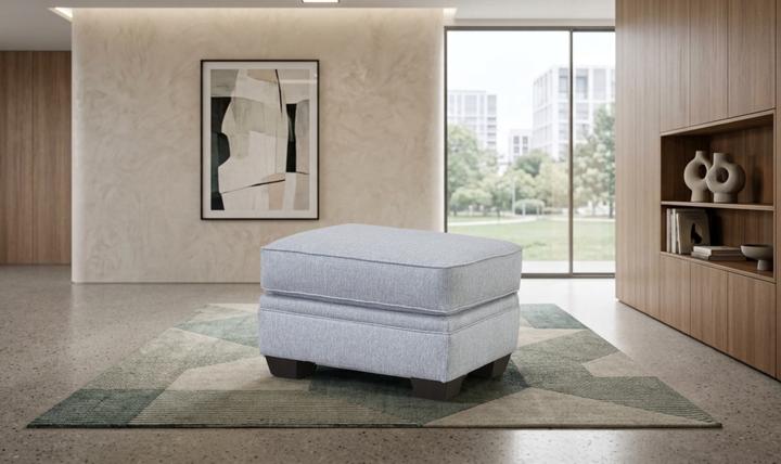 Klaussner Addison Fabric Ottoman-JenniferFurniture