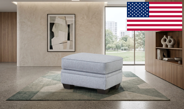 Klaussner Addison Fabric Ottoman-JenniferFurniture
