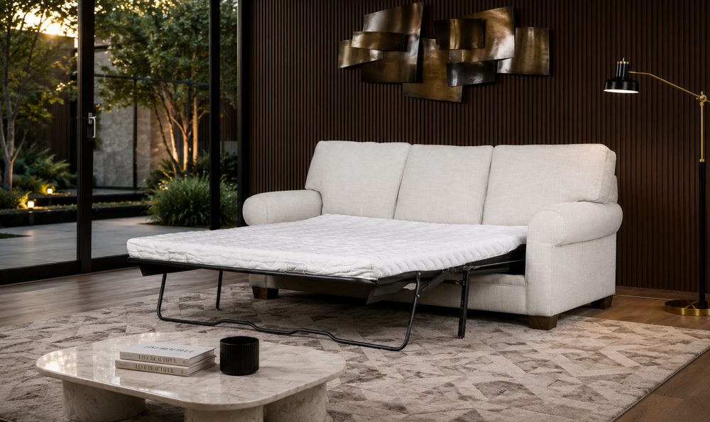 Klaussner Addison Fabric Queen Sleeper Sofa-Jennifer Furniture