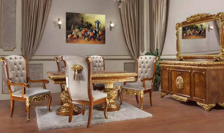 Klaussner Anna Silver Master Crafted Dining Room Set