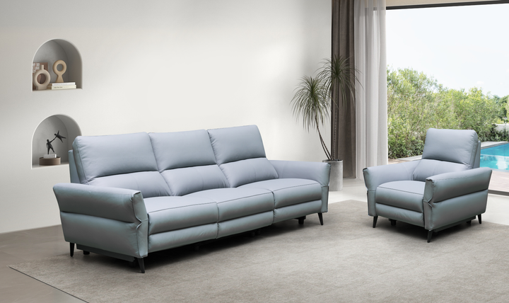 Klaussner Armonia Leather Power Reclining Living Room Set