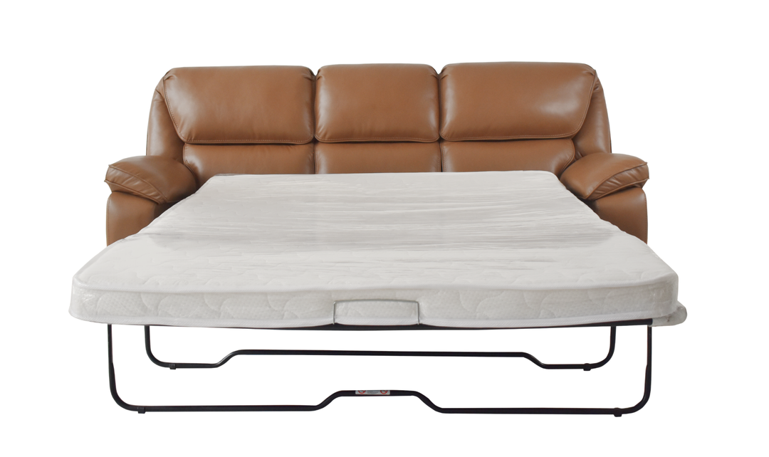 Klaussner Ashton 3 Seater Queen Sleeper Sofa in Leather