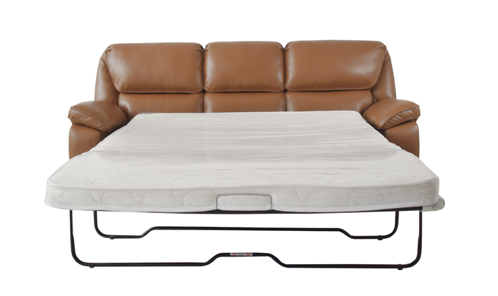 Klaussner Ashton 3 Seater Queen Sleeper Sofa in Leather