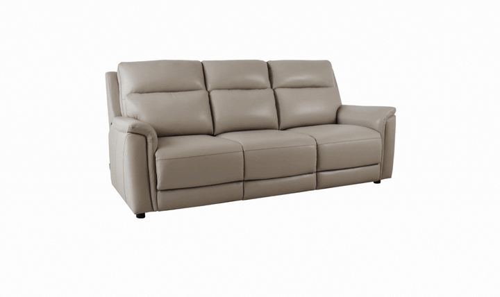 Klaussner Aven Leather Match 3 Seater Queen Sleeper Sofa in Beige-Jennifer