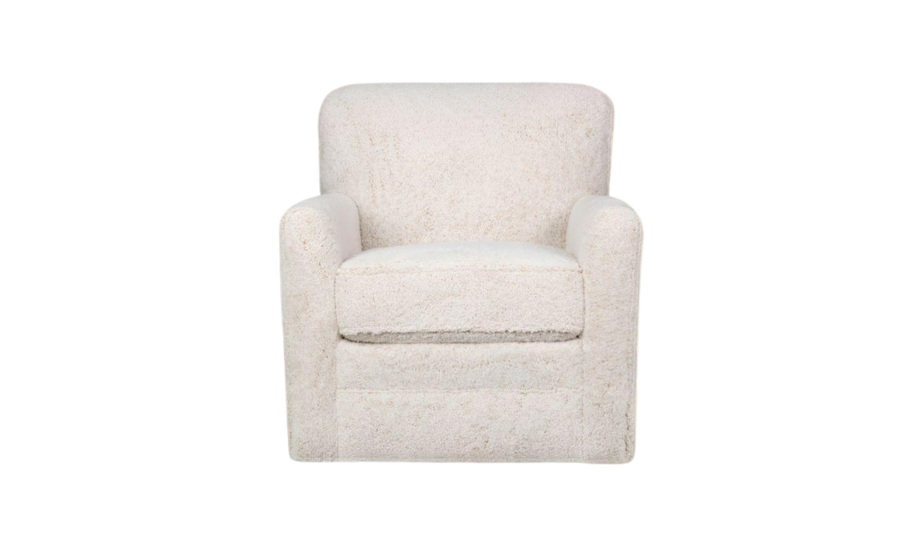 Klaussner Becks Fabric Swivel Accent Chair with Track Arms